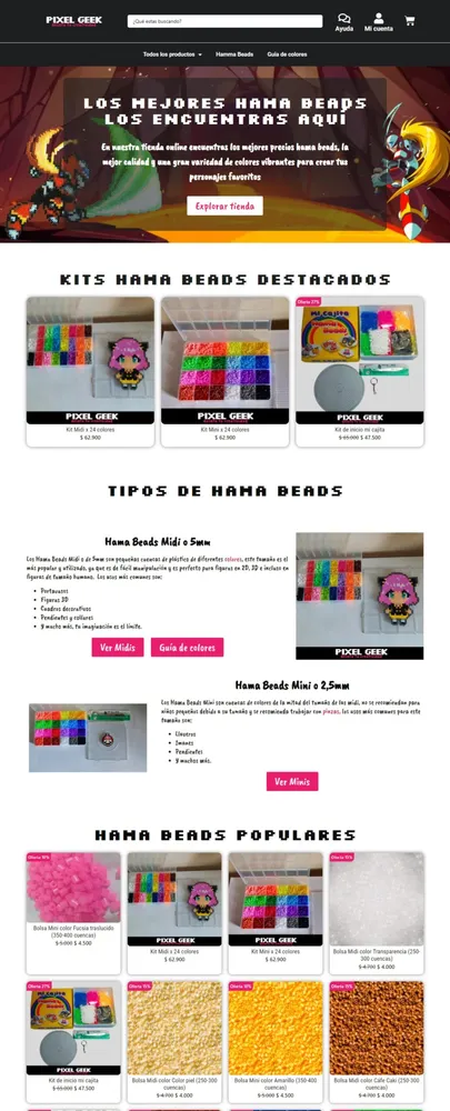 Tienda virtual creada por agencia web y seo