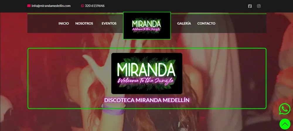 website discoteca miranda